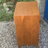Vintage chest of drawers with oak compass legs, 1950s