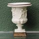 Pair of Medicis Borghese vases in porcelain biscuit and brass.