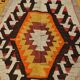 6x9 Large Geometric Style Multicolor Style Wool Vintage Kilim Rug,182x283cm
