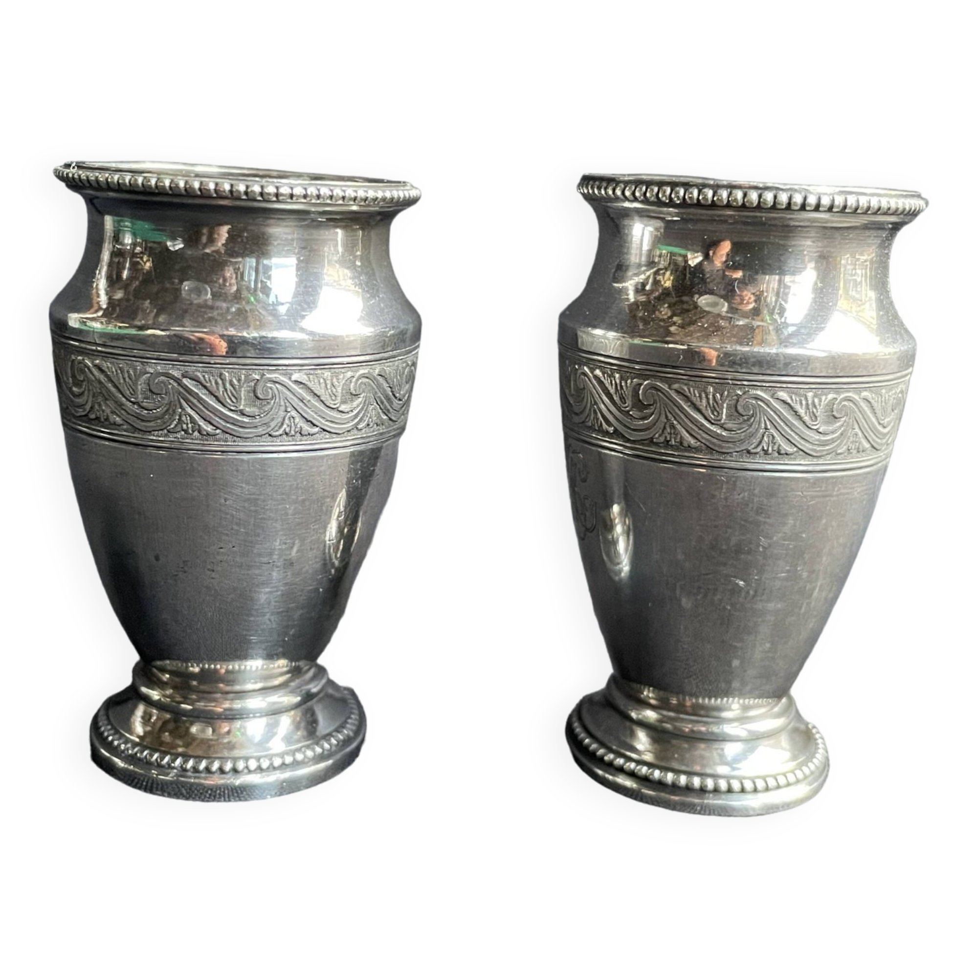 Rare pair of small Christofle vases