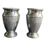 Rare paire de petits vases christofle