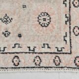 7x10 Large Pink & Beige Madallion Pattern Turkish Rug, 209x305Cm