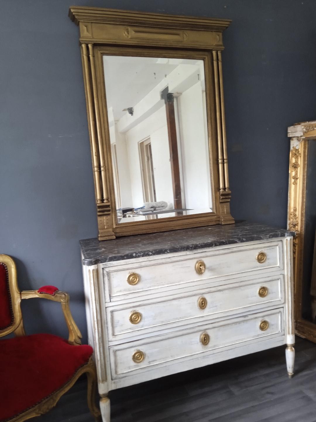 Louis philippe patinated chest of drawers