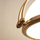 1970s goldenrod pendant with opaline glass