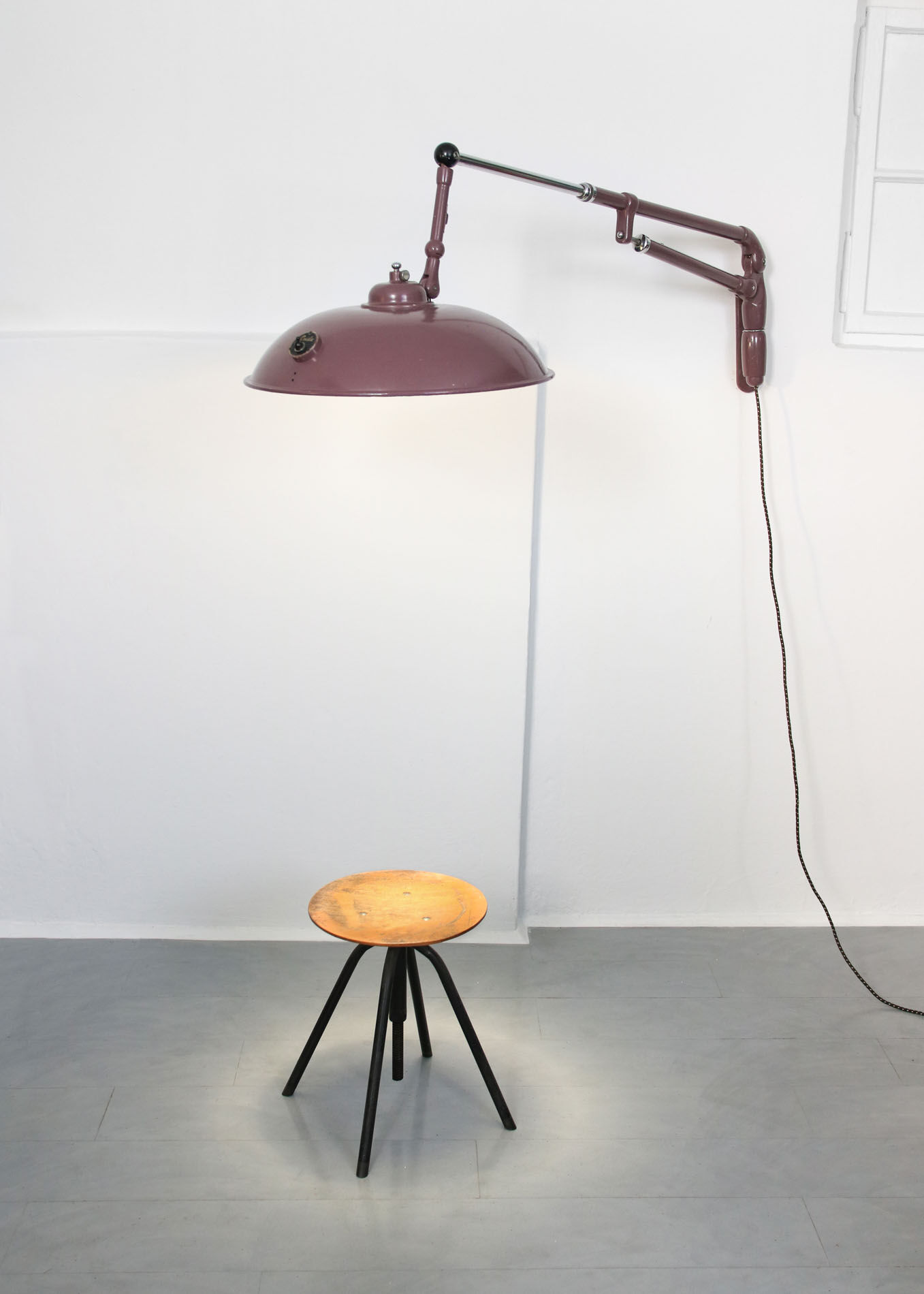 Industrial wall lamp from Emda, 1920s