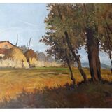 Oil painting Francesco Maria Pieri, labronica 60s/70s