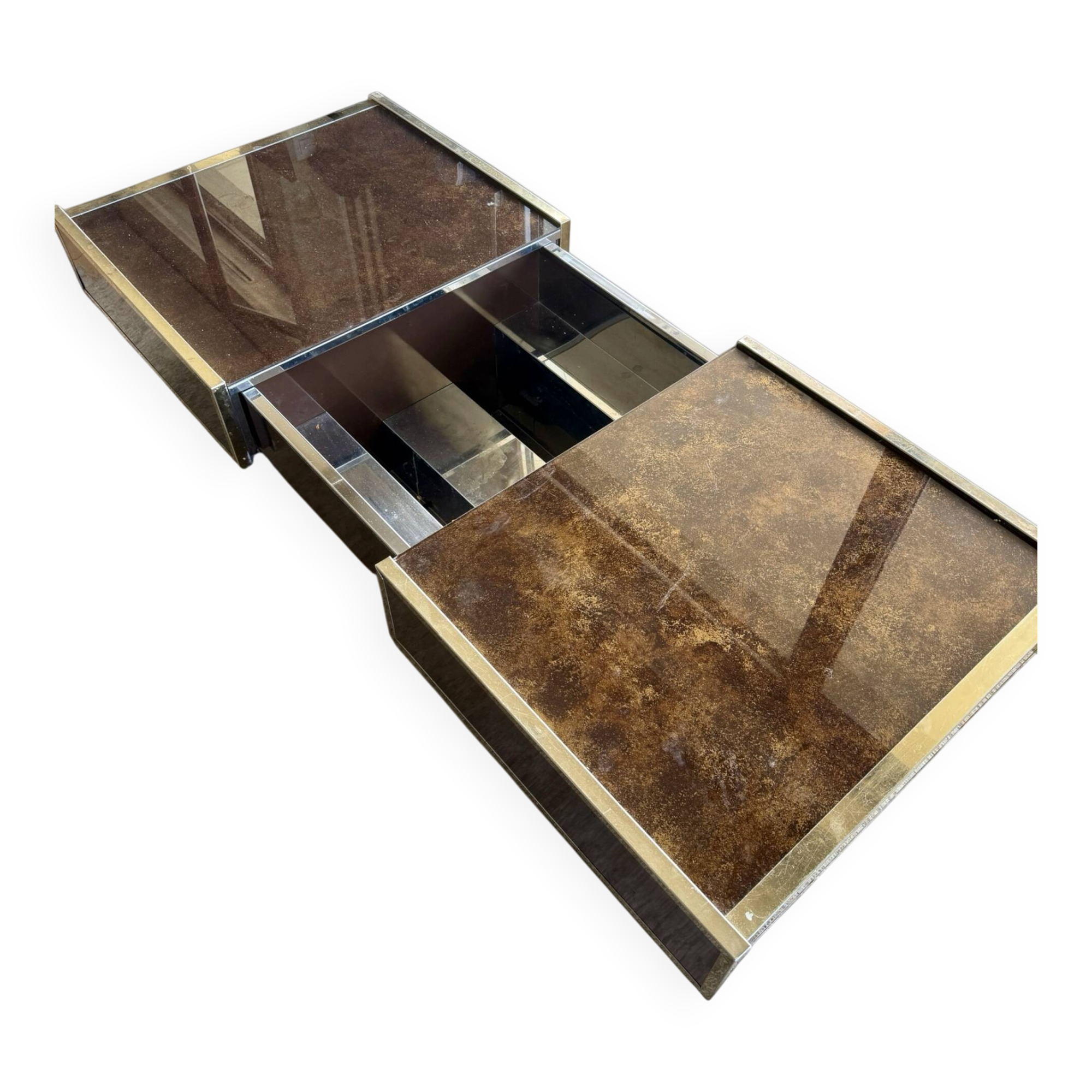 Coffee table bar Maison Lancel, Willy Rizzo style