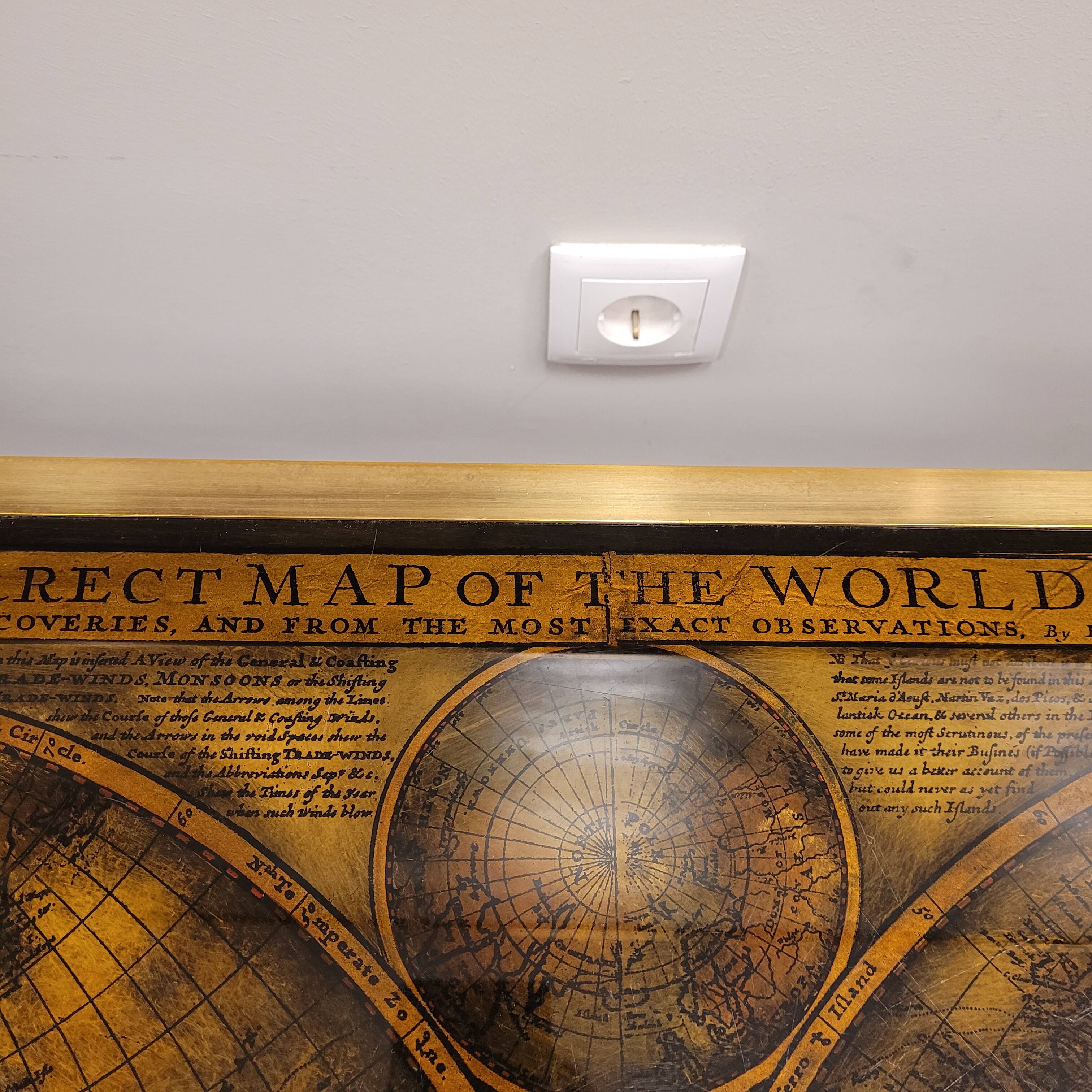 Mesa de centro / Coffee table “Mapa / Globo terráqueo”, , 1970