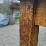 Solid oak farmhouse table 80x185