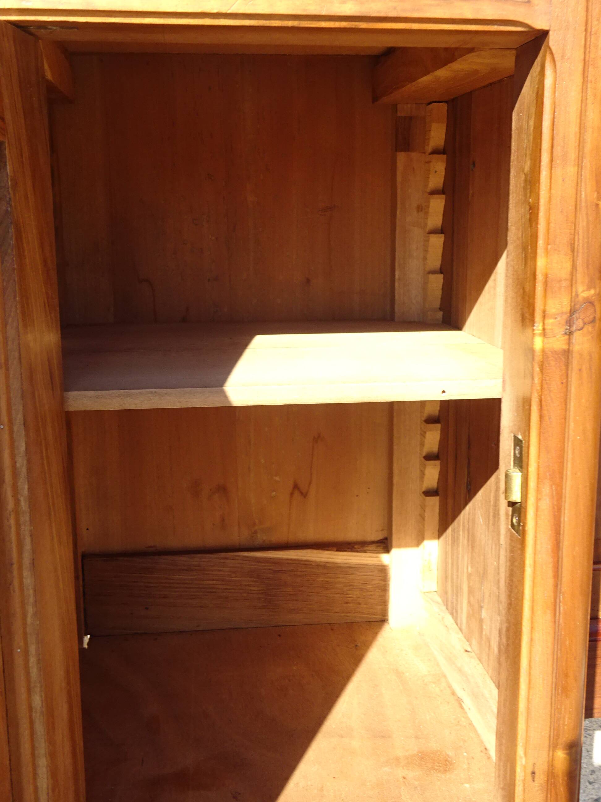 Antique walnut dressing table, Louis XVI style