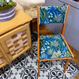 Pair of chairs 1960 jungle fabric