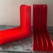 Pair of vinyl storage racks Boa Inter Holland from the 1970s.