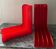 Pair of vinyl storage racks Boa Inter Holland from the 1970s.