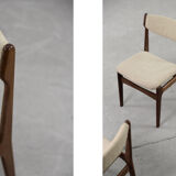 Mid-century modern scandinavian teak dining chair, 1960s, set of 4