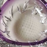 Murano bubble/Bullicante pocket emptier. Cross-pattern. Blown art glass. Diam 13 cm