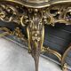 Golden wooden console on onyx Venetian baroque style
