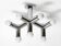 Very rare 1960s Space Age Chrome ceiling lamp by J.T. Kalmar Austria