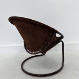 Vintage Suede Ball Chair by Lusch & Co., 1970s