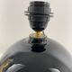 Black opaline ball lamp foot