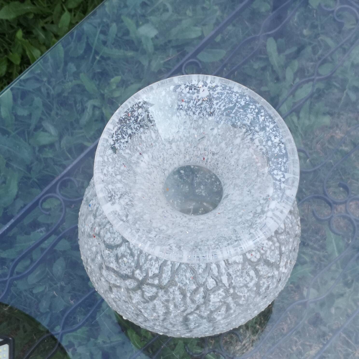 Vase en verre soufflé vintage Seguso Murano