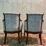 Pair of small Transition style shepherdesses - Louis XV