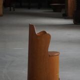 Modern Scandinavian style, Stump chair / "Kubstol" in pine, mid-20th century, 1950s.