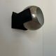 Pair of adjustable wall lights, chrome and matte black metal, France 1970