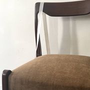 Scandinavian chair in teak & velvet by Niels Otto Moller, Denmark 1950