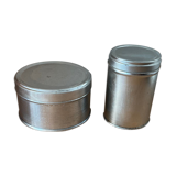 Set of 2 small aluminum boxes