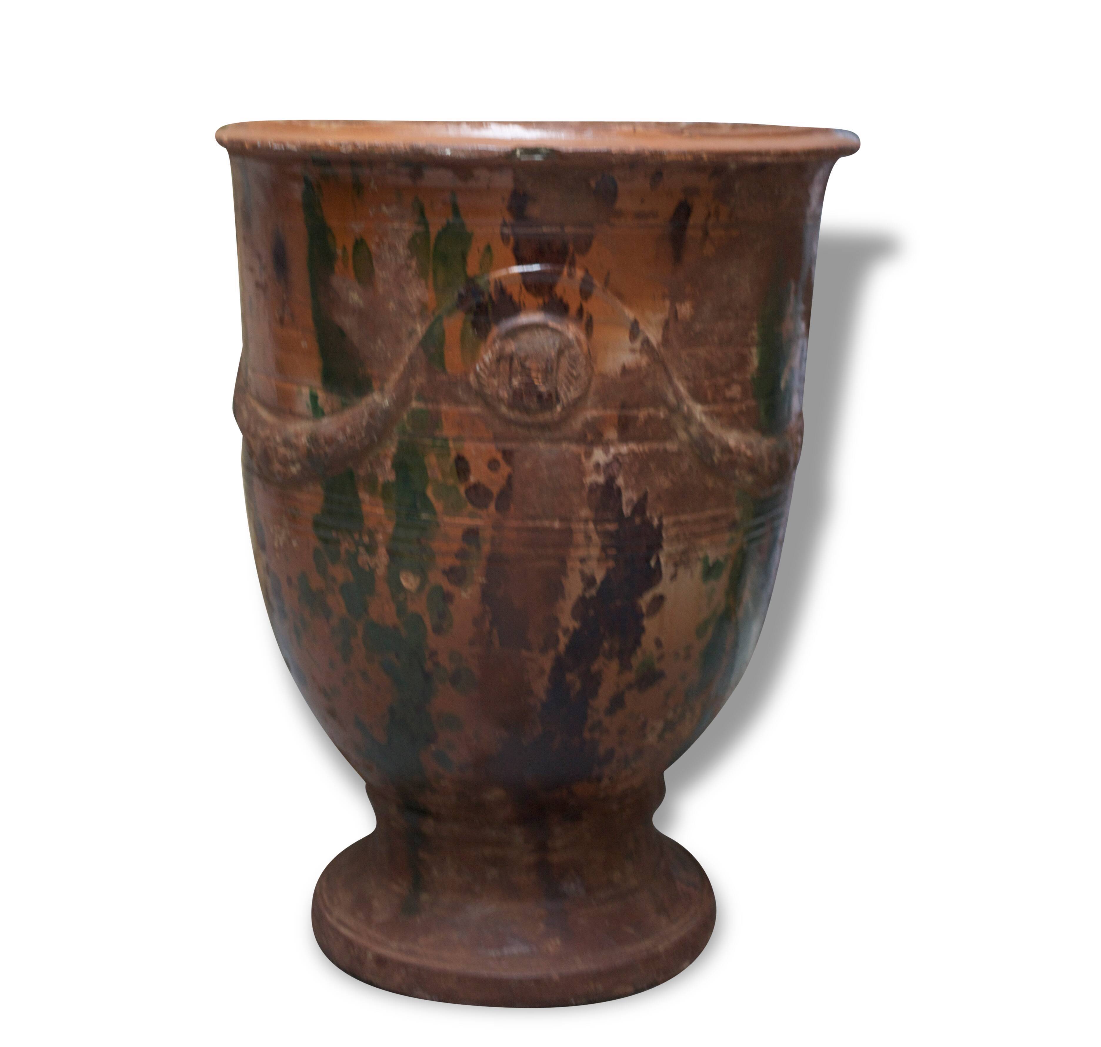 Grand vase d'Anduze fin 19° Selency
