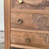 Art Deco chest of drawers Blond walnut 1930