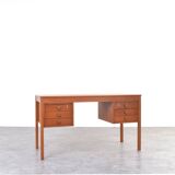 Mid-Century Danish Teak Desk from Domino Møbler, 1960s.