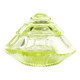Art Deco bonbonniere, uranium crystal, Poland, 1930s