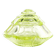 Art Deco bonbonniere, uranium crystal, Poland, 1930s