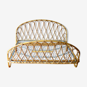 Rattan bed two people