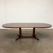 Table extensible vintage Baumann – 2 rallonges intégrées, années 60