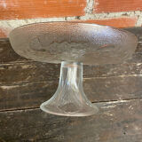 Vintage Fruit Bowl Old Molded Glass Plate Decor Fruits #D657