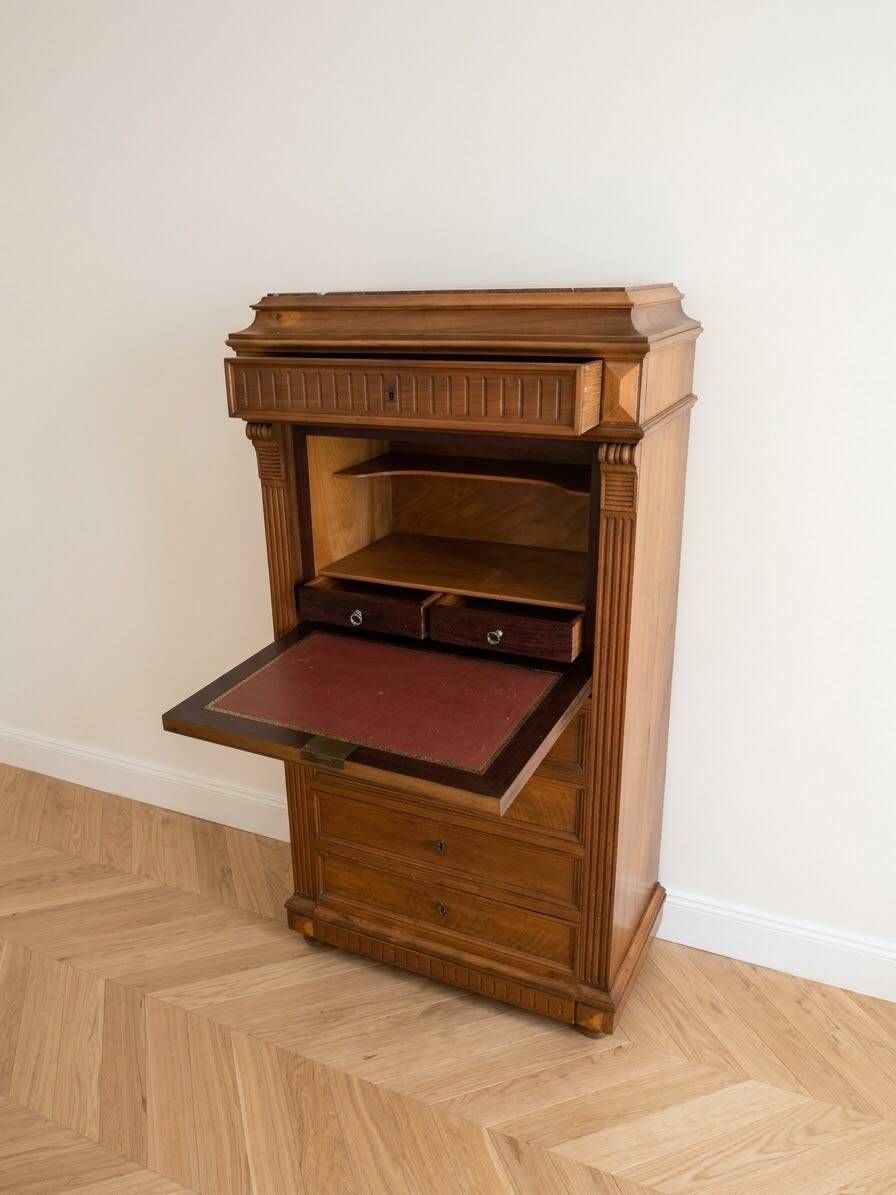 Napoleon III solid wood office secretary