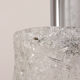 Very rare ice glass lamp produced by Egon Hillebrand, 1960 Germany.