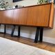 Vintage teak sideboard – Scandinavian style from the 60s/70s – 230 cm