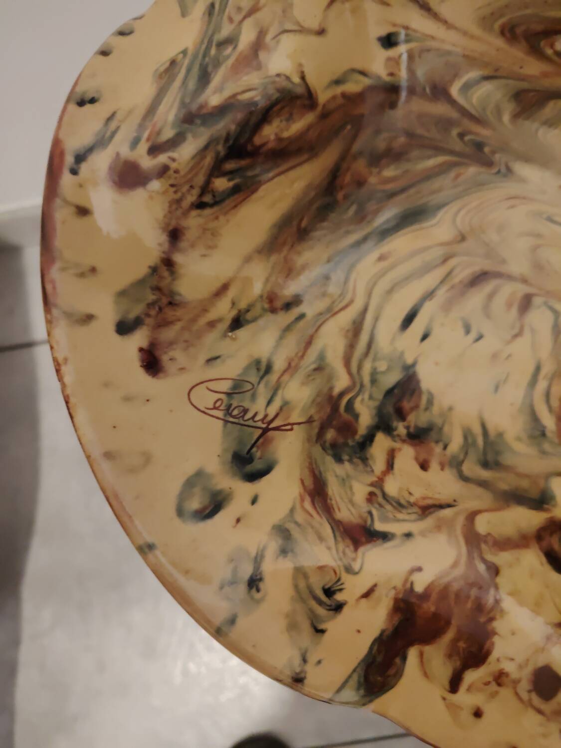 Terracotta salad bowl