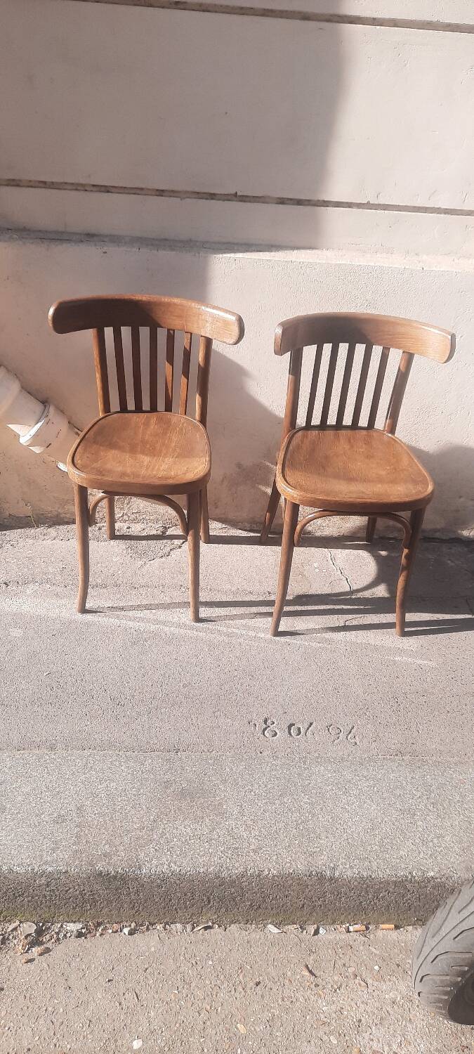 Paire de chaises bistrot
