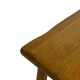 Vintage Set of 3 brutalist oak side or nesting tables 1970s
