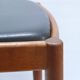 Ottoman - Stool, Teak - Artificial Leather, H.W. Klein for Bramin, Denmark - 1960s