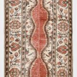 2x6 red & beige turkish runner rug 80x194cm