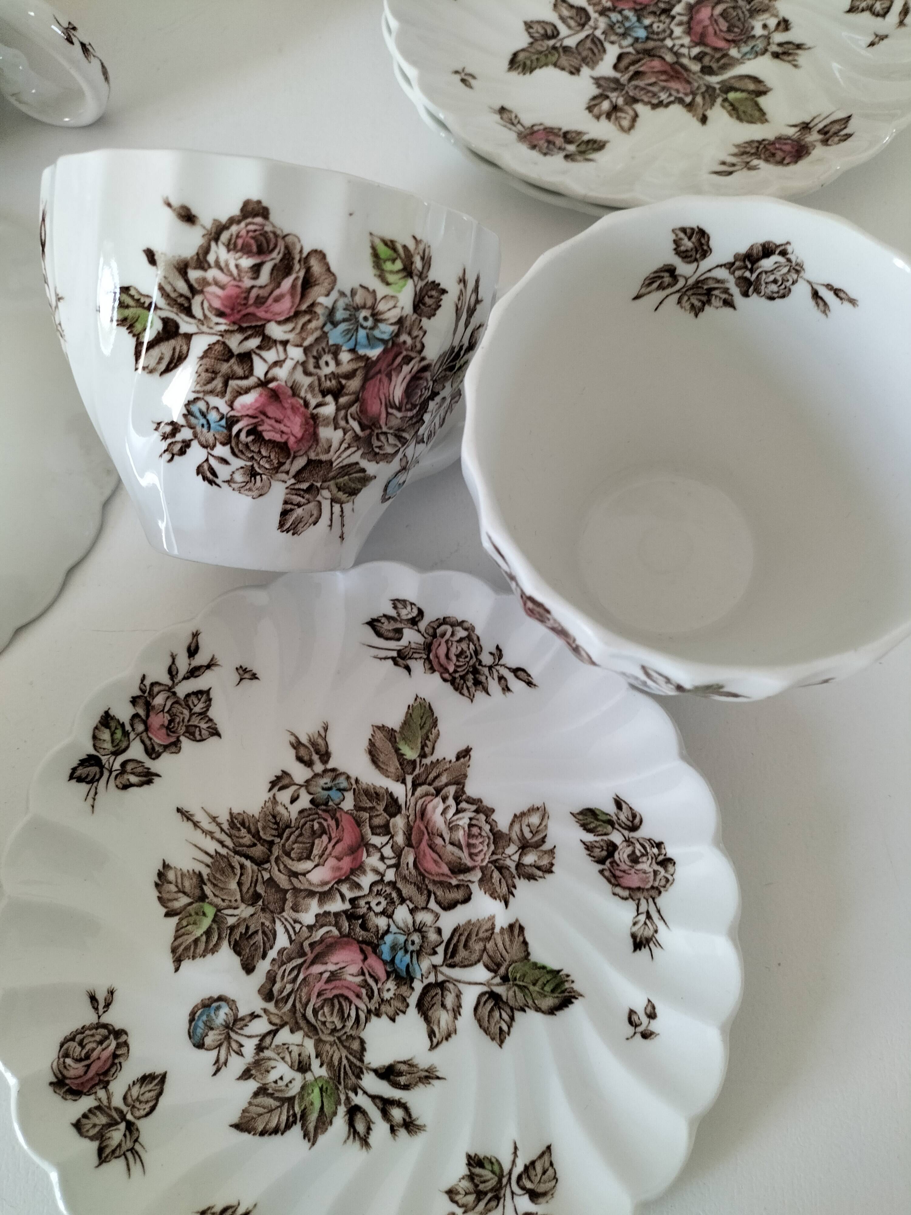 Vintage Johnson Brothers "Devon Sprays" set.