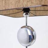 Chrome-plated metal lamp. Signed Chalier Paris. 1970s