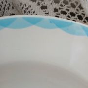 Lot of 12 Moulin des loups plates and dish