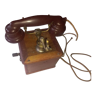 Old hand-cranked telephone