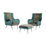 Modernist important armchairs, 1950s